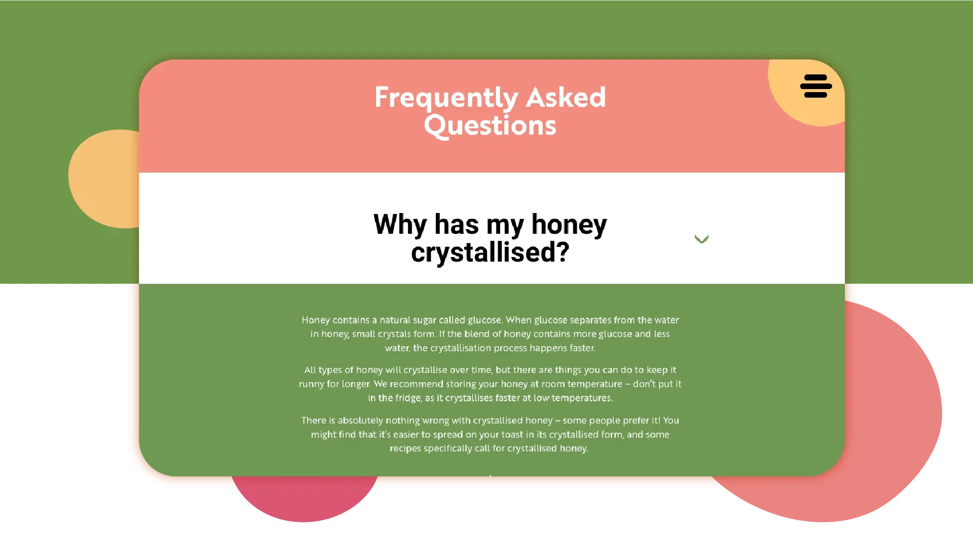 Meadows Honey FAQ